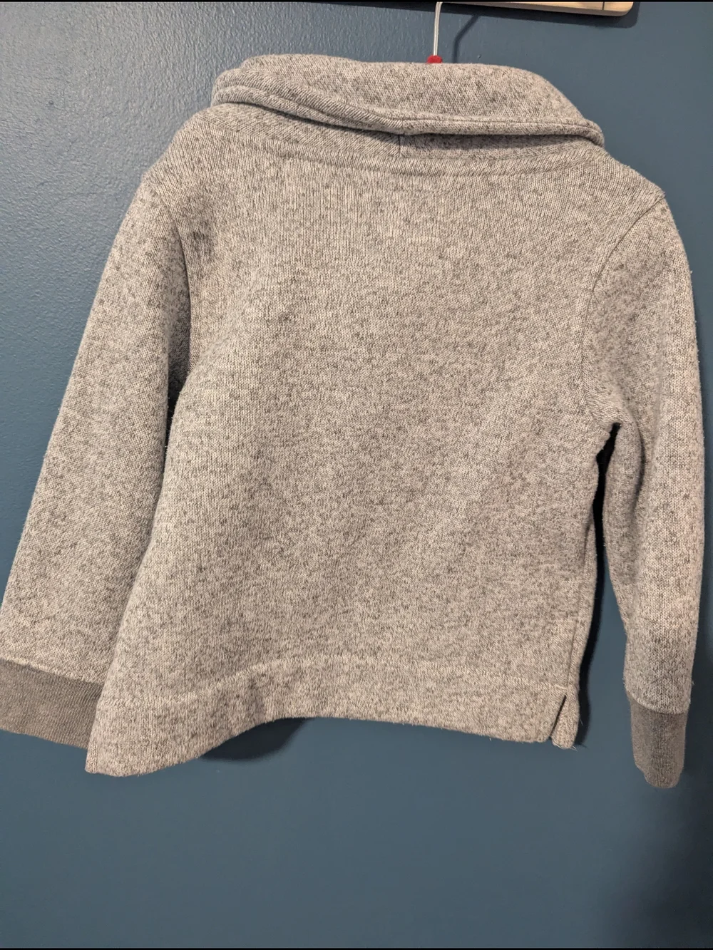 OshKosh B'gosh Heather Gray Shawl-Collar Pullover Hoodie
